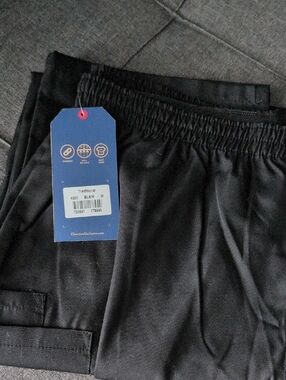 Cherokee Black Elastic Waist Scrub Pants with Tag